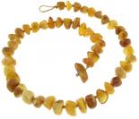 Light amber stone beads